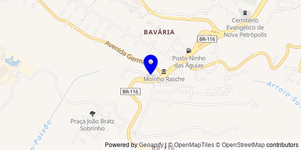 Mapa de Nova Petrópolis - Nutricionistas