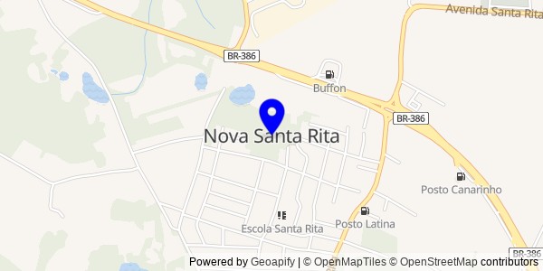 Mapa de Nova Santa Rita - Nutricionistas