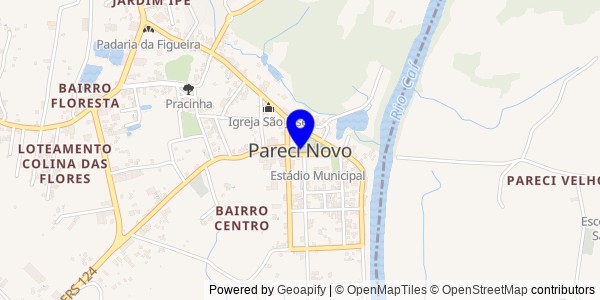 Mapa de Pareci Novo - Nutricionistas