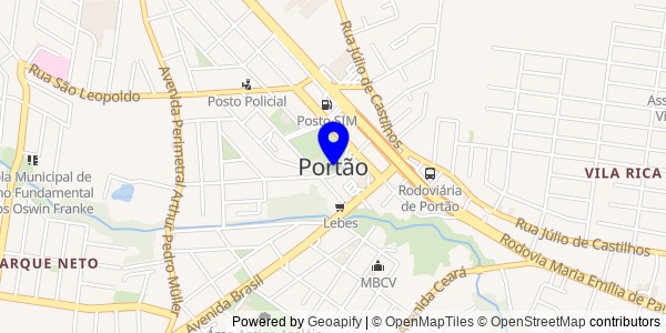 Mapa de Portão - Fisioterapeutas