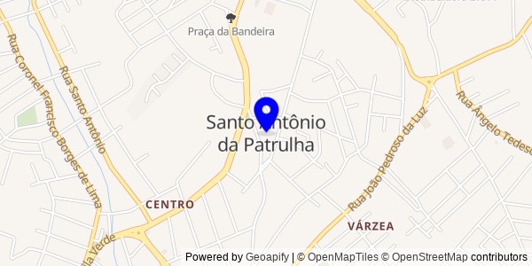 Mapa de Santo Antônio da Patrulha - Nutricionistas