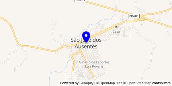 Mapa de São José dos Ausentes - Fisioterapeutas
