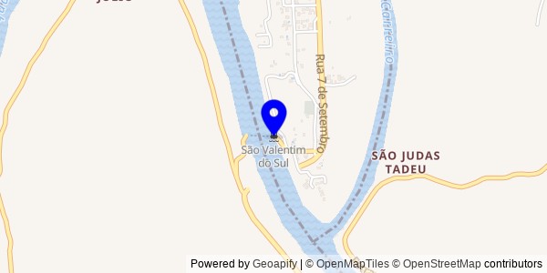 Mapa de São Valentim do Sul - Fisioterapeutas