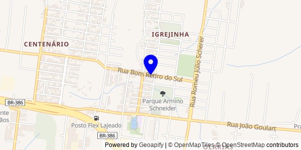 Mapa de Bom Retiro do Sul - Nutricionistas