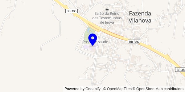 Mapa de Fazenda Vilanova - Fisioterapeutas