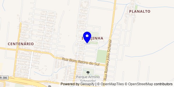 Mapa de Santa Clara do Sul - Fisioterapeutas