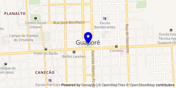 Mapa de Vespasiano Corrêa - Nutricionistas