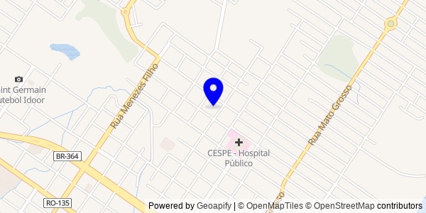 Mapa de Interior de Rondônia - Fisioterapeutas