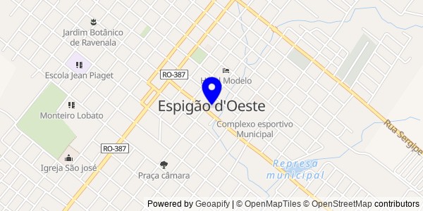 Mapa de Espigão D'Oeste - Nutricionistas