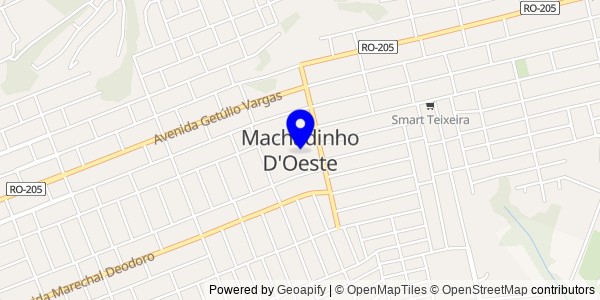 Mapa de Machadinho D'Oeste - Nutricionistas