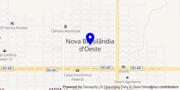 Mapa de Nova Brasilândia D'Oeste - Nutricionistas