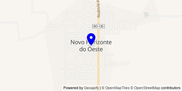 Mapa de Novo Horizonte do Oeste - Nutricionistas