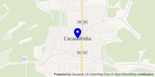 Mapa de Cacaulândia - Fisioterapeutas