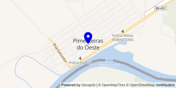 Mapa de Pimenteiras do Oeste - Nutricionistas