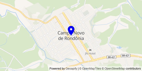 Mapa de Campo Novo de Rondônia - Nutricionistas