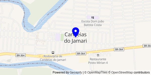 Mapa de Candeias do Jamari - Fisioterapeutas