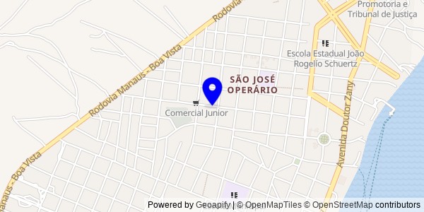 Mapa de Boa Vista - Nutricionistas