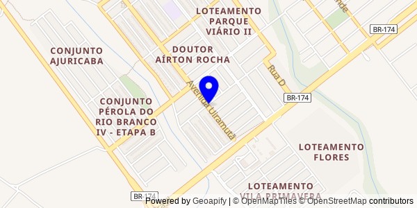 Mapa de Caroebe - Nutricionistas