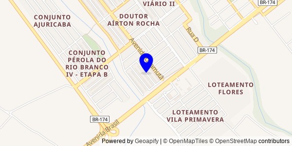 Mapa de São João da Baliza - Nutricionistas