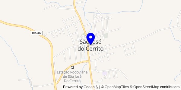 Mapa de São José do Cerrito - Fisioterapeutas