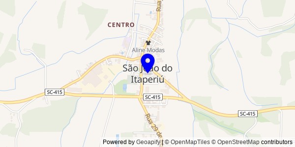 Mapa de São João do Itaperiú - Nutricionistas