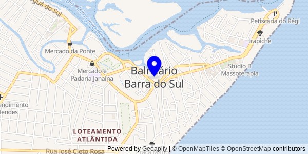 Mapa de Balneário Barra do Sul - Fisioterapeutas