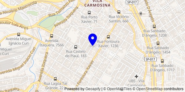 Mapa de Baixada Santista - Nutricionistas