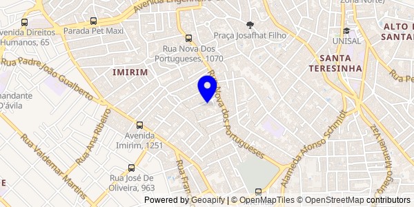 Mapa de Pracinha - Fisioterapeutas