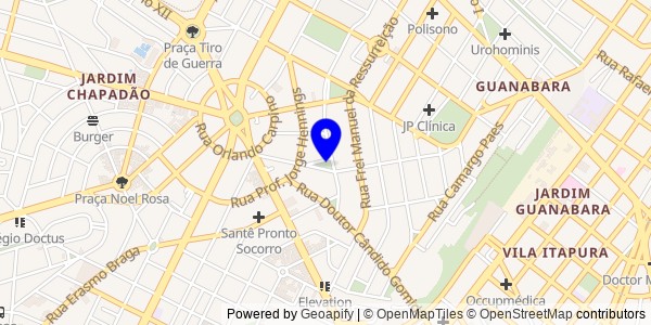 Mapa de Sumaré - Fisioterapeutas