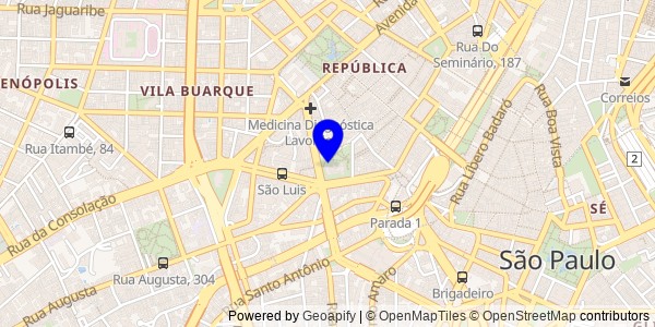 Mapa de Cruzeiro - Fisioterapeutas