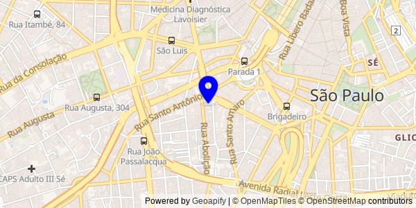 Mapa de Jacareí - Fisioterapeutas