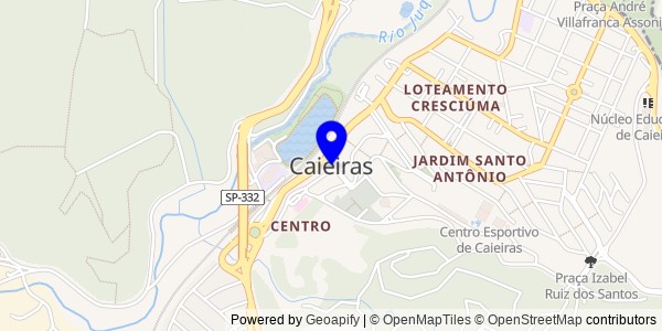 Mapa de Caieiras - Nutricionistas