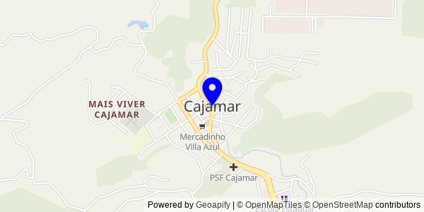 Mapa de Cajamar - Nutricionistas
