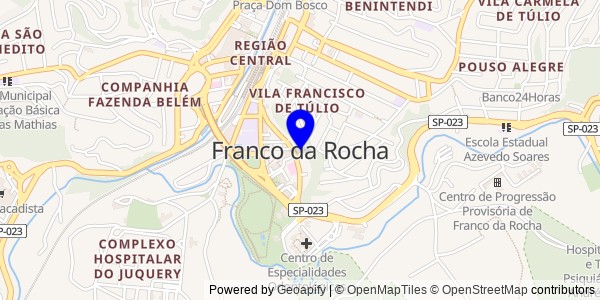 Mapa de Franco da Rocha - Nutricionistas