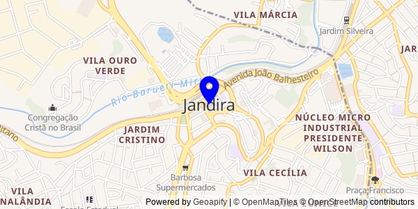 Mapa de Jandira - Fisioterapeutas