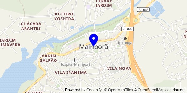 Mapa de Mairiporã - Nutricionistas