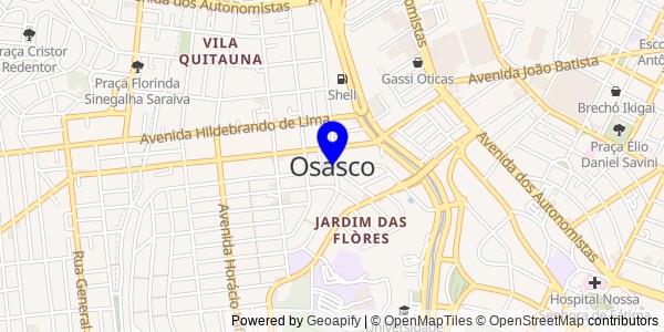 Mapa de Osasco - Nutricionistas