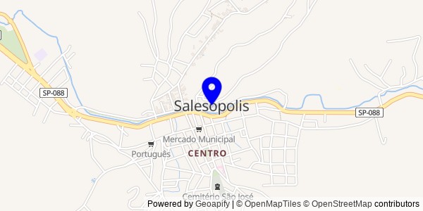 Mapa de Salesópolis - Nutricionistas