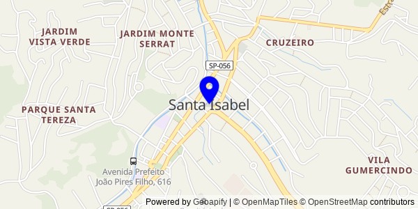 Mapa de Santa Isabel - Nutricionistas