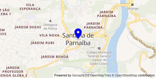 Mapa de Santana de Parnaíba - Nutricionistas