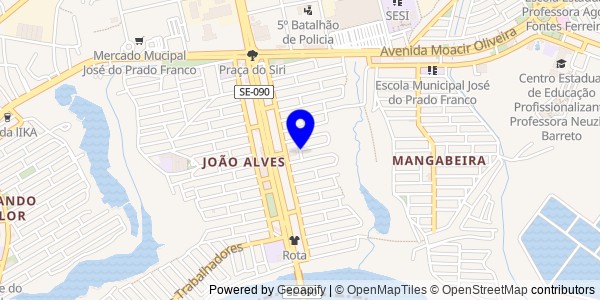 Mapa de Brejo Grande - Fisioterapeutas