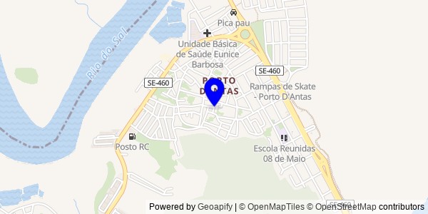 Mapa de Divina Pastora - Fisioterapeutas