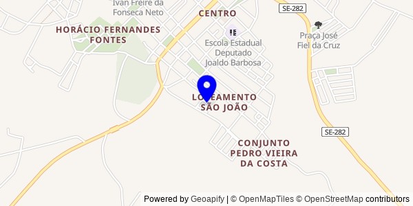 Mapa de Indiaroba - Nutricionistas