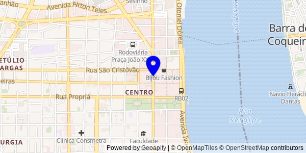 Mapa de Itabaianinha - Nutricionistas