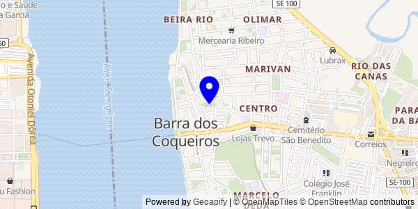 Mapa de Nossa Senhora de Lourdes - Nutricionistas