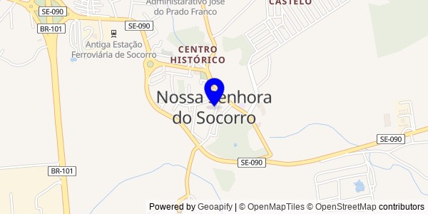 Mapa de Nossa Senhora do Socorro - Fisioterapeutas