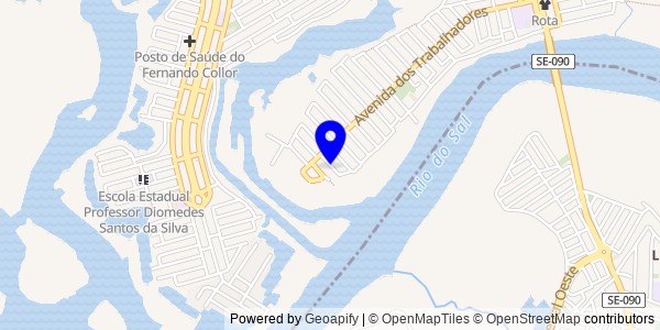 Mapa de Santa Luzia do Itanhy - Nutricionistas