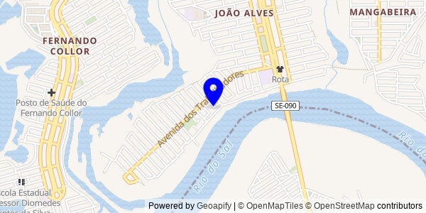 Mapa de Aquidabã - Fisioterapeutas