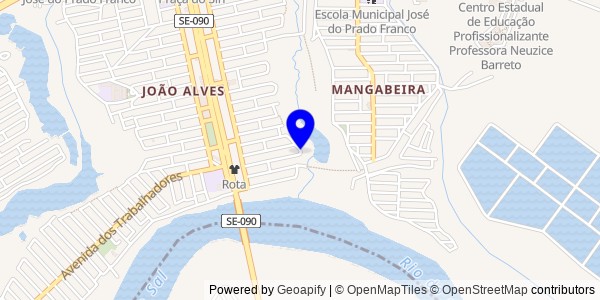 Mapa de Areia Branca - Nutricionistas