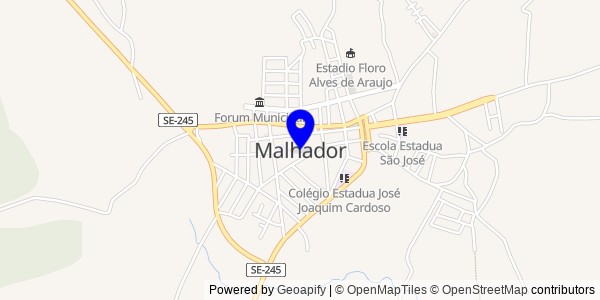 Mapa de Malhador - Fisioterapeutas